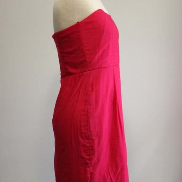 Hot Pink Sweetheart Neckline Pinup Dress - Picture 2 of 7